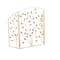 38.25" Gold Metal Leaf Foldable 3-Panel Fireplace Screen